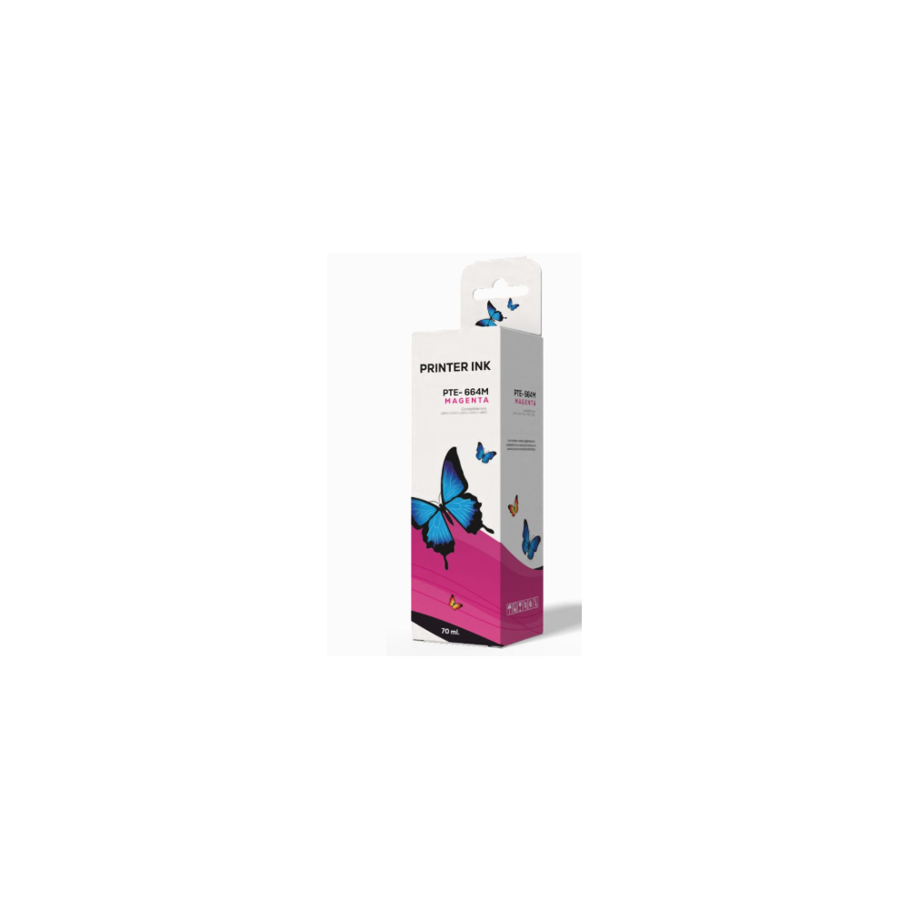 Tinta PTE-664M Magenta 70ml | Compatible Epson | Alta Calidad