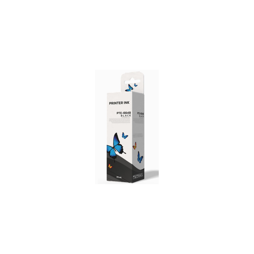 Tinta Negra PTE-664B 70ml | Compatible Epson EcoTank