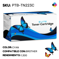 Tóner Cian PTB-TN223C | Compatible Brother