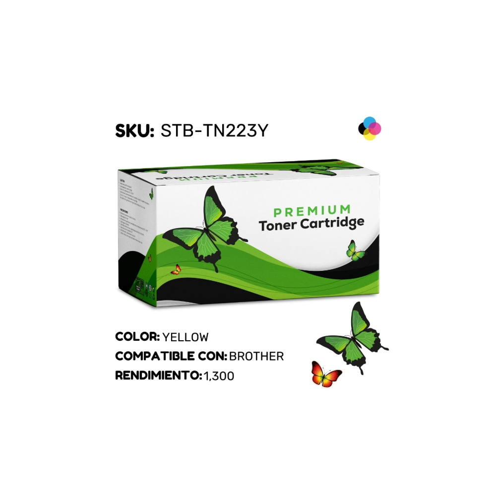 Tóner Amarillo STB-TN223Y | Compatible Brother