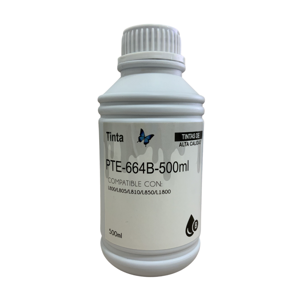 TINTA NEGRA ESPECIFICA PARA IMPRESORAS EPSON 500 ML