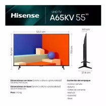 PANTALLA TV LED 55 INC HISENSE SMART 4K UHD VIDAA 3HDMI 2USB BLUETOOTH