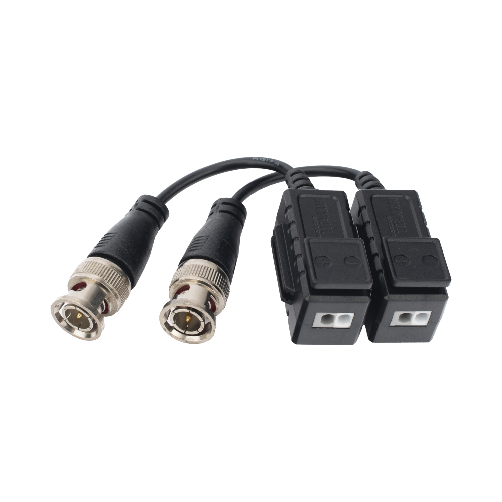 Kit de Baluns 4K con terminal push y audio coaxitron | Protección TVS