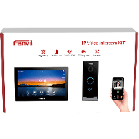 Kit Videoportero IP Fanvil VIK-01 con Monitor i504W y Frente i60 PoE