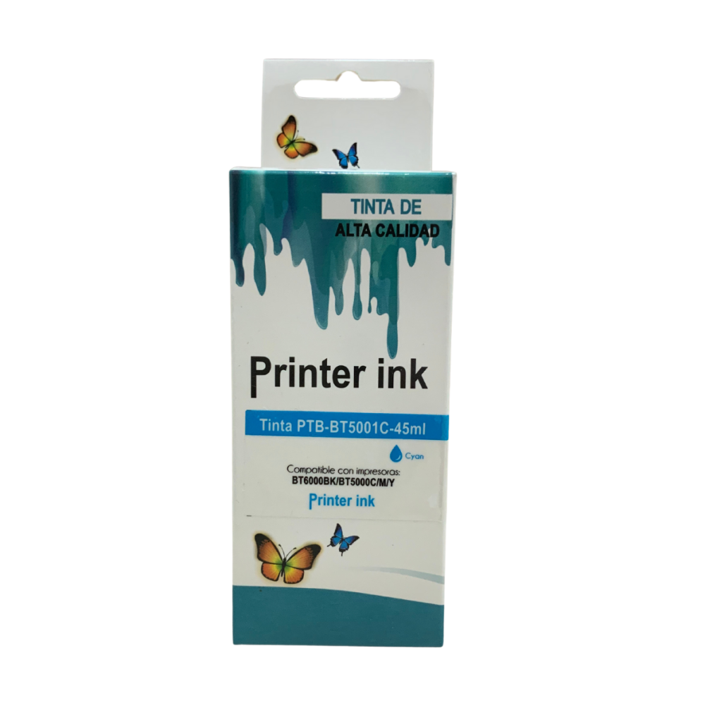 TINTA CYAN DE ALTA CALIDAD ESPECIFICA PARA IMPRESORAS BROTHER 45 ML