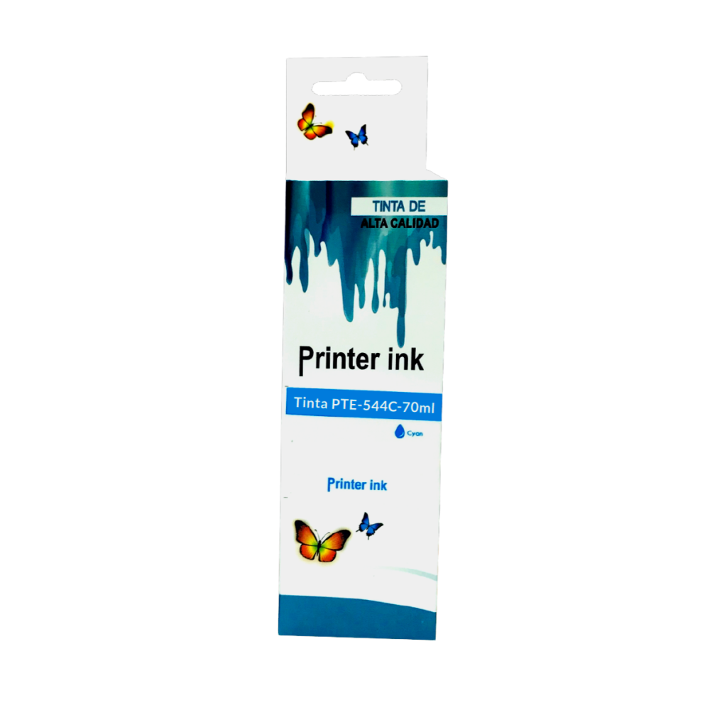 TINTA CYAN DE ALTA CALIDAD ESPECIFICA PARA IMPRESORAS EPSON 70 ML